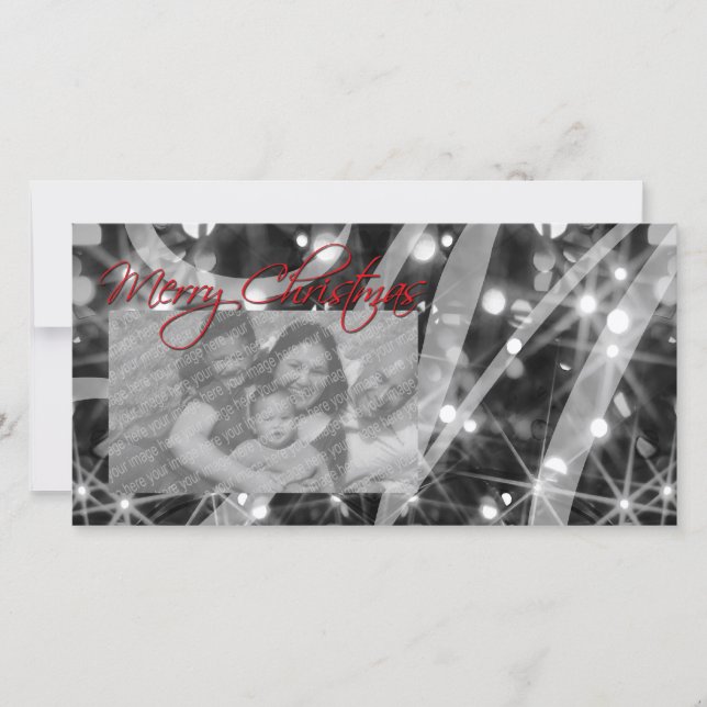 Cartes Pour Fêtes Annuelles Lumières de Noël (Devant)