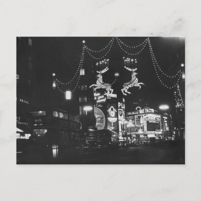 Cartes Pour Fêtes Annuelles Lumières de Noël (Devant)