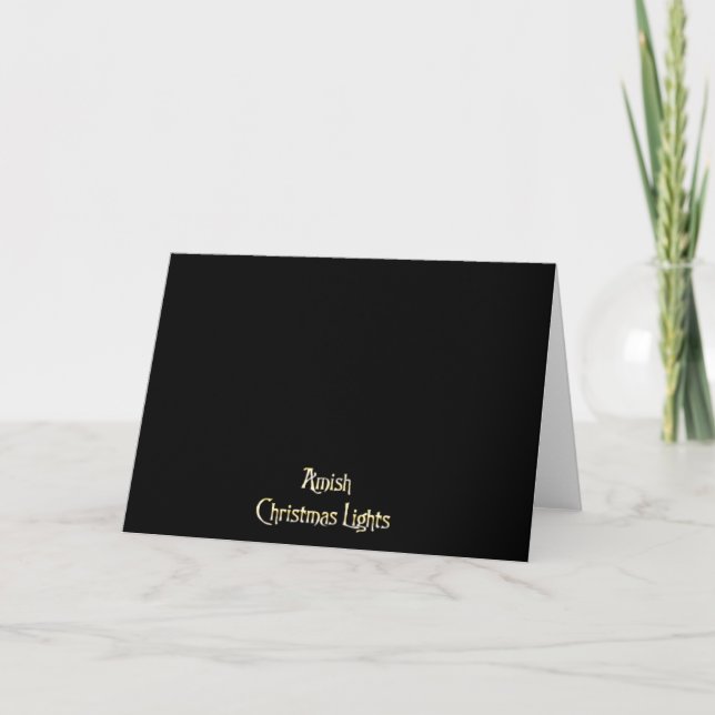 Cartes Pour Fêtes Annuelles Lumières de Noël amish (Devant)