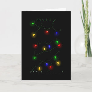 Cartes Pour Fêtes Annuelles Lumières de Noël Malinois belge
