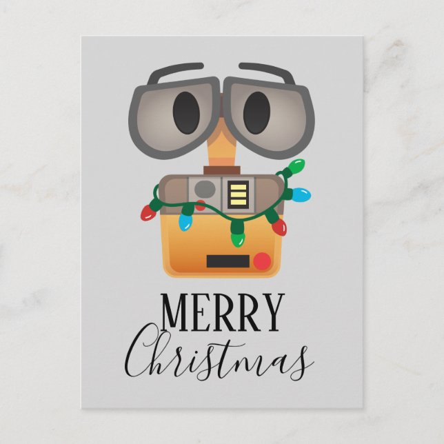 Cartes Pour Fêtes Annuelles Lumières de Noël WALL-E (Devant)