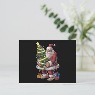Cartes Pour Fêtes Annuelles Lumières de sapin de Noël Bigfoot Noël amateur de