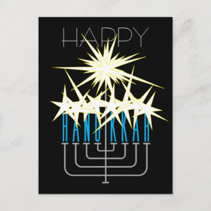 CARTES POUR FÊTES ANNUELLES LUMIÈRES HANOUKKA
