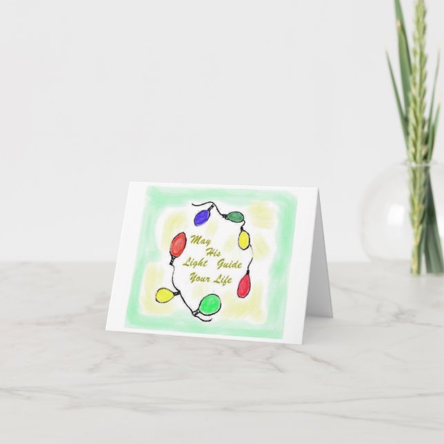 Cartes Pour Fêtes Annuelles lumières xmas (Devant)