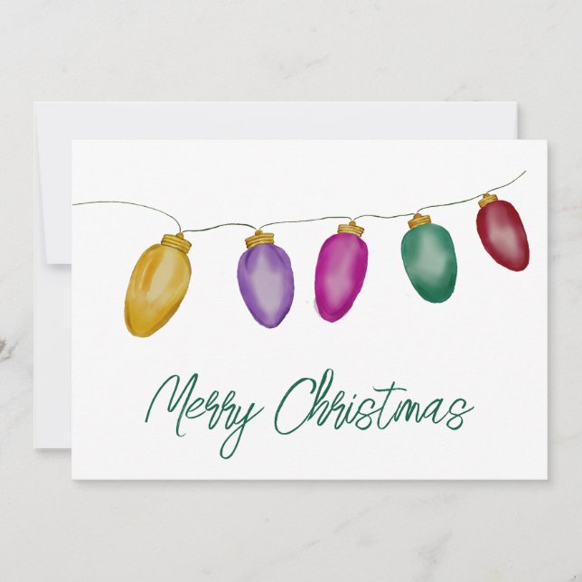 Cartes Pour Fêtes Annuelles Luminaire de Noël Vintage (Devant)