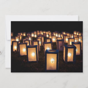 Cartes Pour Fêtes Annuelles Luminaires de Noël à la nuit