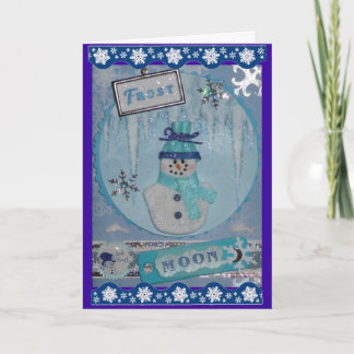 Cartes Pour Fêtes Annuelles Lune de Frost