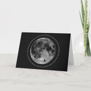 Cartes Pour Fêtes Annuelles Lune de Père Noël