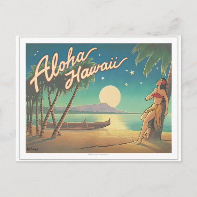 Cartes Pour Fêtes Annuelles Lune sur la tête de diamant (Devant)