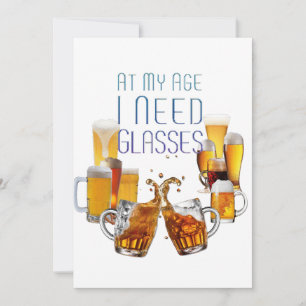 Cartes Pour Fêtes Annuelles Lunettes de bière SlipperyJoe’s pilsner lunettes s