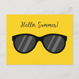 Cartes Pour Fêtes Annuelles Lunettes de soleil de dessin cool   Ajouter du tex