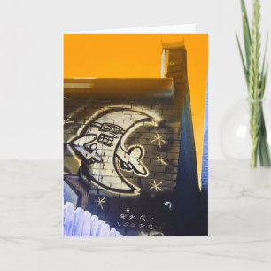 Cartes Pour Fêtes Annuelles lunettes de soleil la nuit de lune