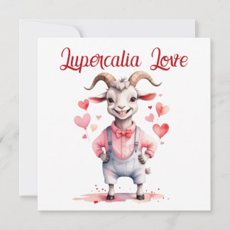 Cartes Pour Fêtes Annuelles Lupercalia Love Sweet Goat Hearts Valentine's Day