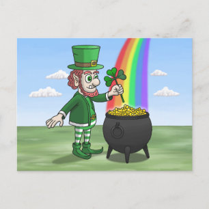 Cartes Pour Fêtes Annuelles Lutin de la Saint-Patrick