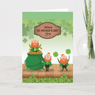 Cartes Pour Fêtes Annuelles Lutins de la Saint-Patrick