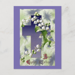 Cartes Pour Fêtes Annuelles Lys de la Vallée Croix de Pâques