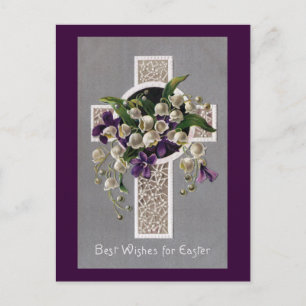Cartes Pour Fêtes Annuelles Lys de la Vallée Croix de Pâques