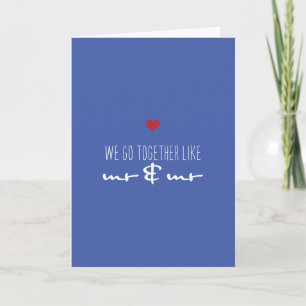 Cartes Pour Fêtes Annuelles M. et M. Valentine's Day Amour