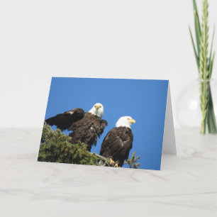 Cartes Pour Fêtes Annuelles M. et Mme Eagle chauve