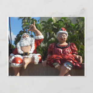 Cartes Pour Fêtes Annuelles M. et Mme Santa Claus