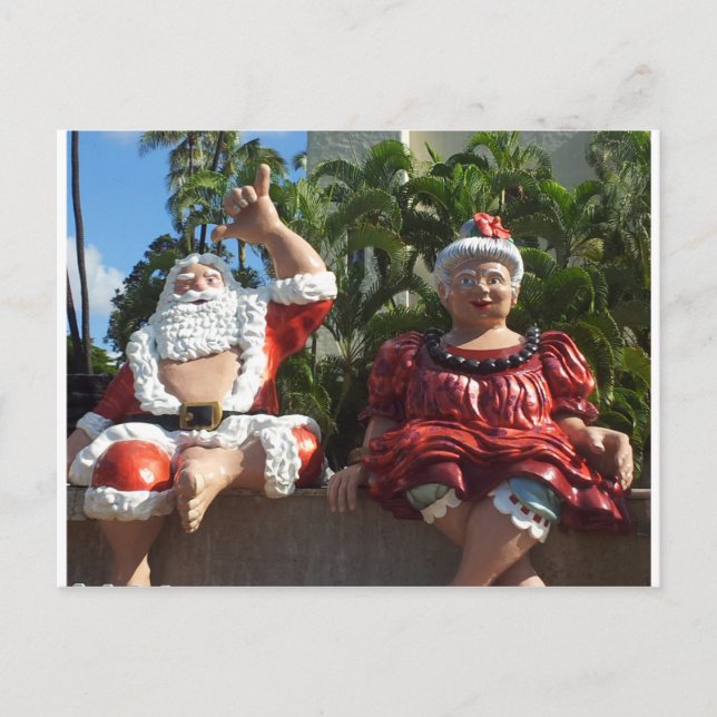 Cartes Pour Fêtes Annuelles M. et Mme Santa Claus (Devant)