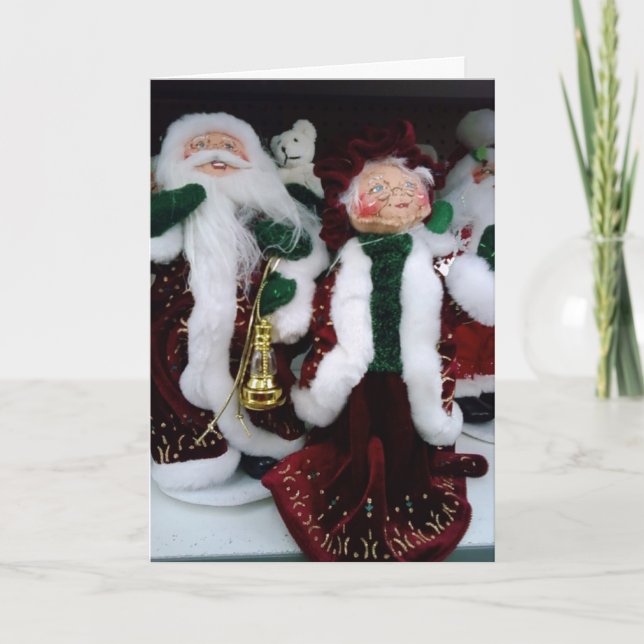 CARTES POUR FÊTES ANNUELLES M./MME CLAUS ENVOYER NOËL SOUHAITE (Devant)