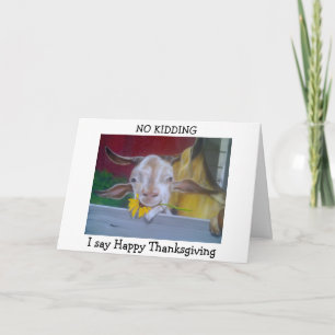 CARTES POUR FÊTES ANNUELLES MA PETITE CHÈQUE DIT "BON THANKSGIVING"