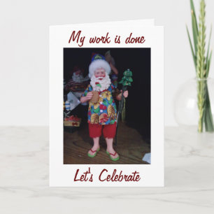 CARTES POUR FÊTES ANNUELLES MA PLAGE FAVORITE BUM ADULTE HEUREUX VACANCES