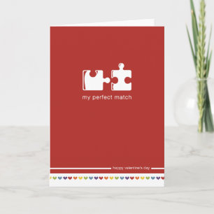 Cartes Pour Fêtes Annuelles Ma Saint-Valentin parfaite de match