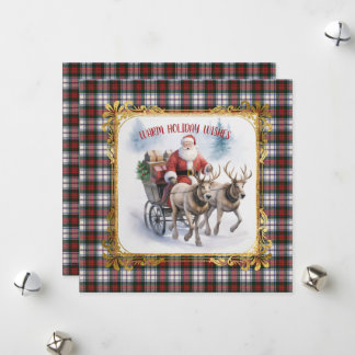 Cartes Pour Fêtes Annuelles MacDuff Dress Scottish Tartan Christmas 