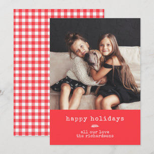 Cartes Pour Fêtes Annuelles Machine à écrire moderne   Photo de vacances sur R