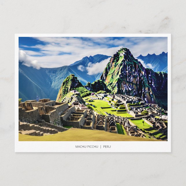 Cartes Pour Fêtes Annuelles Machu Picchu, Pérou (Devant)