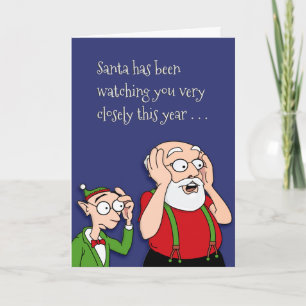 Cartes Pour Fêtes Annuelles Made Père Noël Naughty List