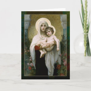 Cartes Pour Fêtes Annuelles Madona avec Rose