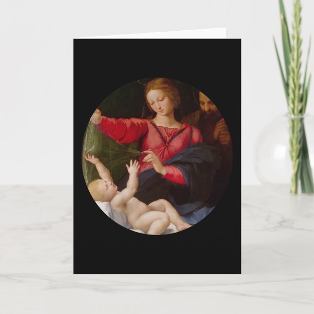Cartes Pour Fêtes Annuelles Madone de Lorette de la Sainte Famille (Devant)