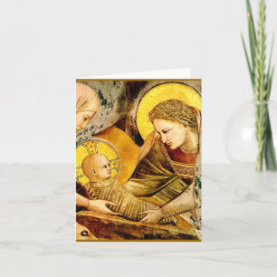 Cartes Pour Fêtes Annuelles Madonna and Child - Giotto -1266