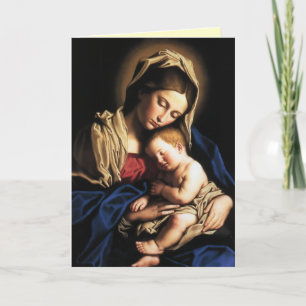 Cartes Pour Fêtes Annuelles Madonna et enfant