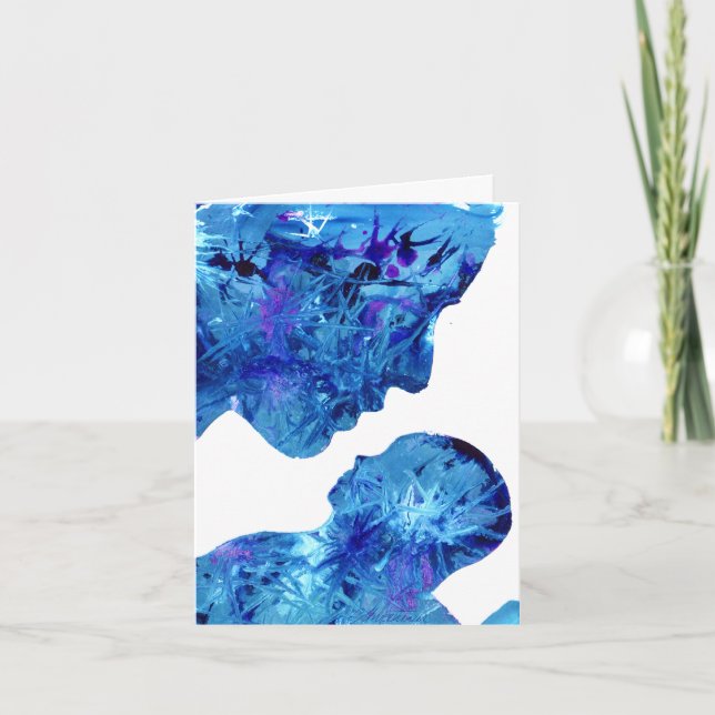 Cartes Pour Fêtes Annuelles Madonna et Enfant belle aquarelle (Devant)
