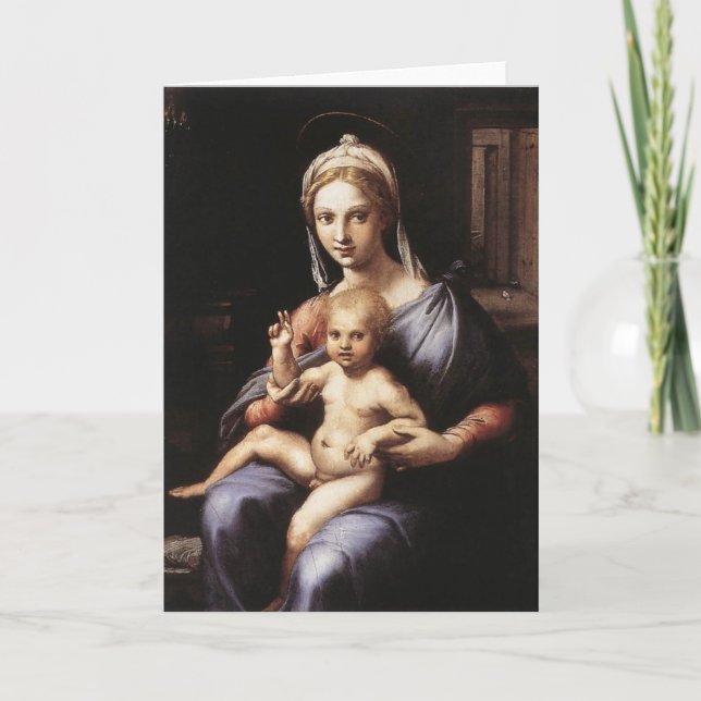 Cartes Pour Fêtes Annuelles Madonna et l'enfant (Devant)