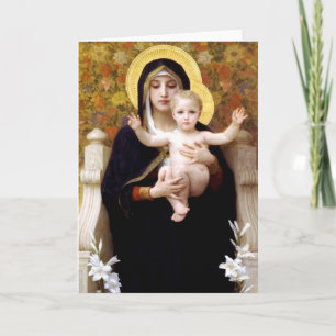 Cartes Pour Fêtes Annuelles Madonna et l'enfant