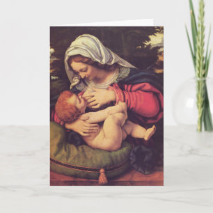Cartes Pour Fêtes Annuelles Madonna et l'enfant