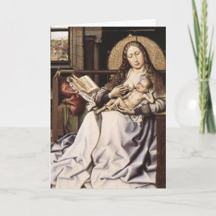 Cartes Pour Fêtes Annuelles Madonna et l'enfant de la Renaissance flamande