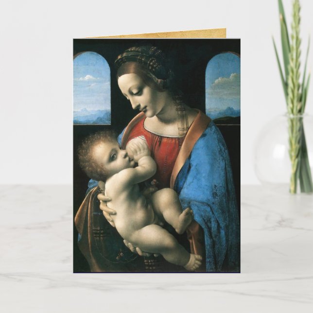 Cartes Pour Fêtes Annuelles MADONNA LITTA, Blue Sapphire (Devant)