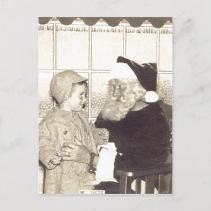 Cartes Pour Fêtes Annuelles Magasin récapitulatif Père Noël circa 1956.