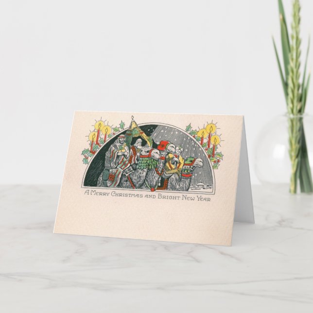 Cartes Pour Fêtes Annuelles Magi Three Kings Noël (Devant)