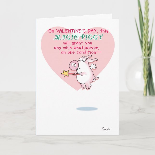 Cartes Pour Fêtes Annuelles MAGIC PIGGY Valentines by Boynton (Devant)