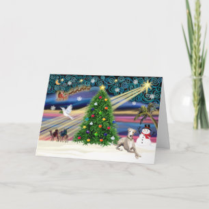 Cartes Pour Fêtes Annuelles Magic-Whippet de Noël 2
