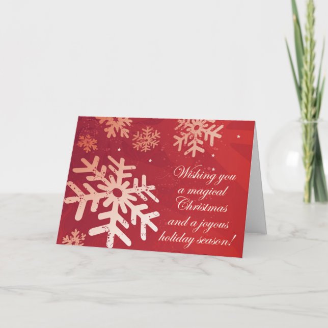 Cartes Pour Fêtes Annuelles Magie de Noël (Devant)