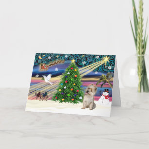 Cartes Pour Fêtes Annuelles Magie de Noël-Cairn wheat
