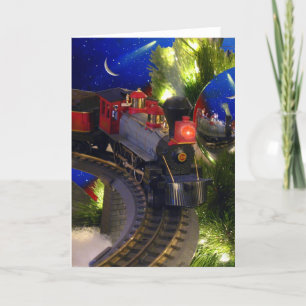 Cartes Pour Fêtes Annuelles Magie de train de jouet